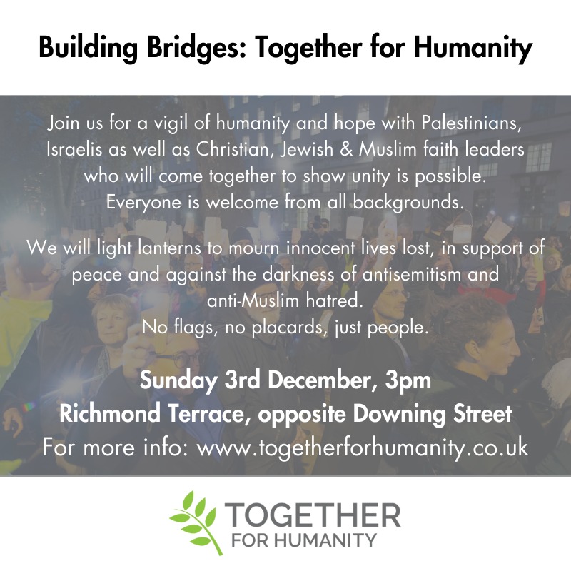 Join us at this Sunday’s #Together4Humanity vigil