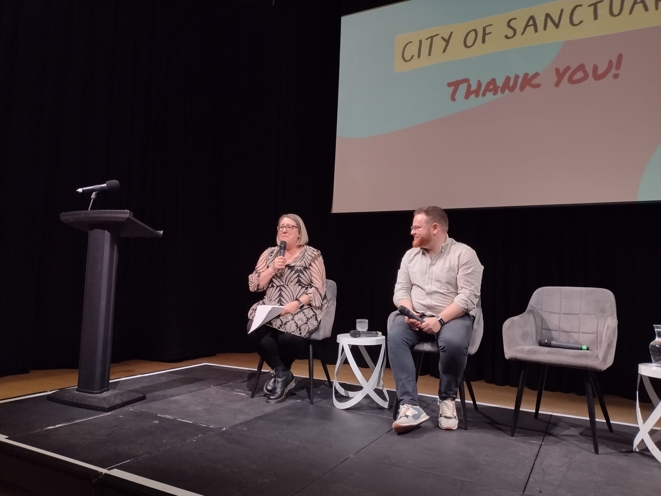Sian Summers-Rees and Amos Schonfield